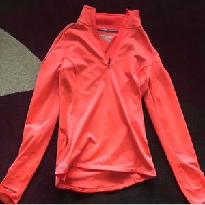 Orange half zip